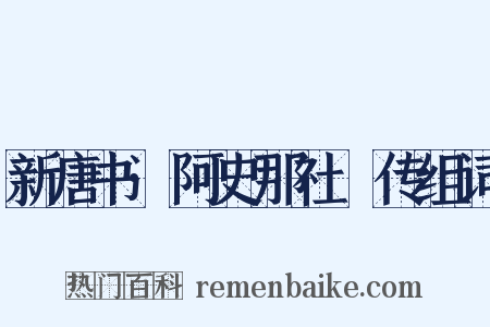 新唐书·阿史那社尒传组词是什么意思的图片